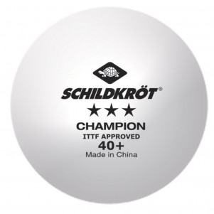 Набір м'ячів для настільного тенісу Donic Schildkrot 3-Star Champion ITTF Poly 40+ 608542