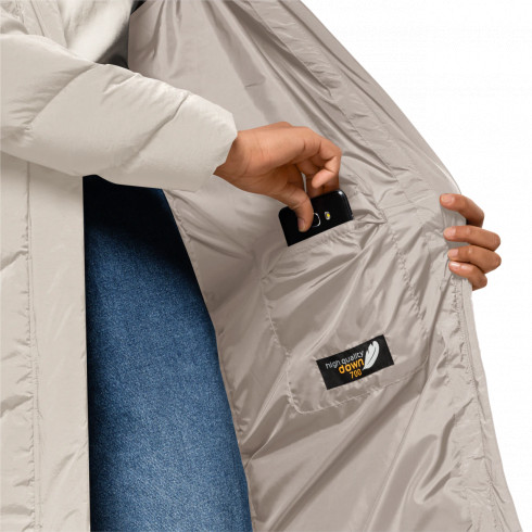 Фото Напівпальто жіноче пухове Jack Wolfskin MARIENPLATZ COAT W 1206971_5062 - зображення 4