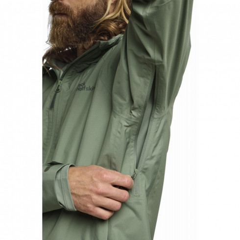 Фото Чоловіча вітровка Jack Wolfskin PRELIGHT 2.5L LT JKT M A63769_4029 - зображення 4