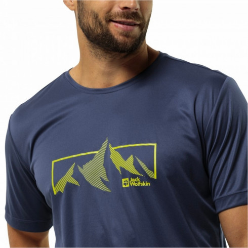 Фото Чоловіча спортивна футболка Jack Wolfskin PEAK GRAPHIC T M 1807184_1292 - зображення 3