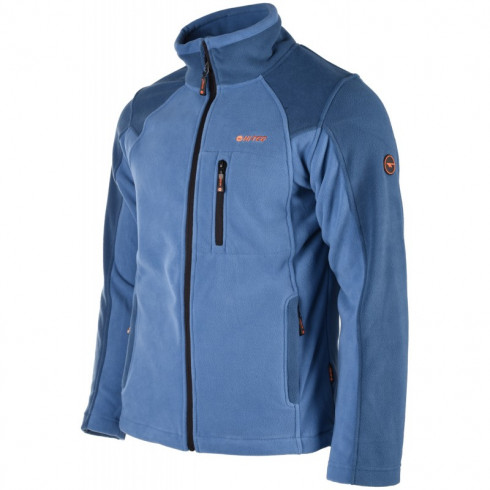 Фото Чоловічий фліс HI-TEC MONAR-BLUE/DK BLUE/TOMATO - зображення 2