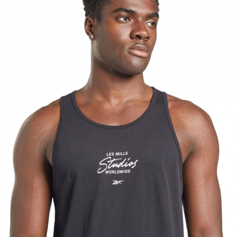 Фото Майка чоловіча Reebok Lm Graphic Tank Black HD4138 - зображення 3