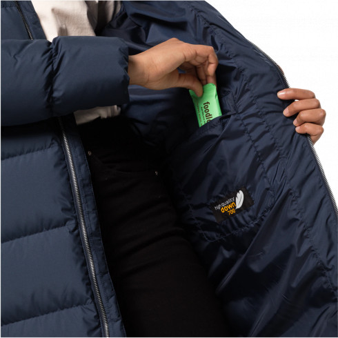 Фото Напівпальто жіноче пухове Jack Wolfskin FROZEN PALACE COAT W 1204132_1010 - зображення 4