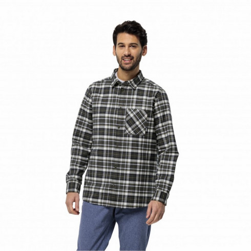 Фото Чоловіча сорочка з довгим рукавом Jack Wolfskin BERGWEG SHIRT M 1403822_8611 - зображення 3