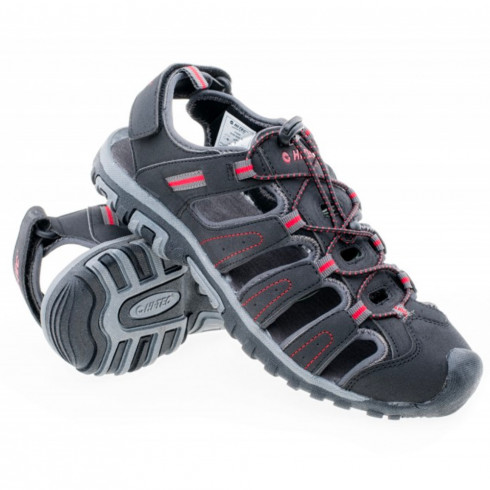Фото Сандалі чоловічі HI-TEC TIORE-BLACK/DARK GREY/RED - зображення 5