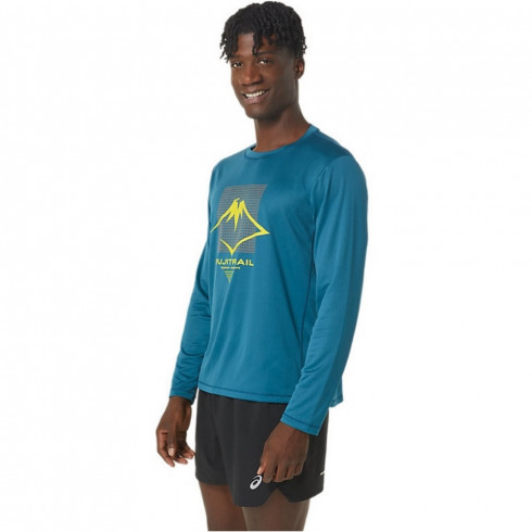 Фото Чоловічий лонгслів Asics FUJITRAIL LOGO LS TOP 2011C720-407 - зображення 2