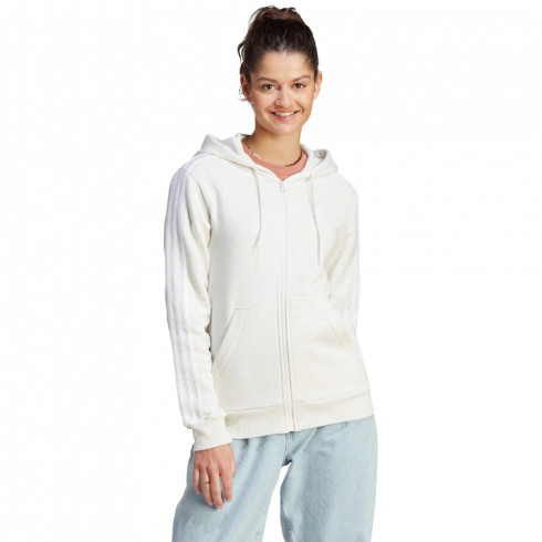 Фото Жіноча толстовка Adidas ESSENTIALS 3-STRIPES FULL-ZIP FLEECE IM0239 - зображення 1