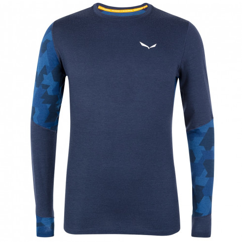 Фото Чоловіча термофутболка Salewa CRISTALLO WARM AMR M L/S TEE 28205_3960 - зображення 1