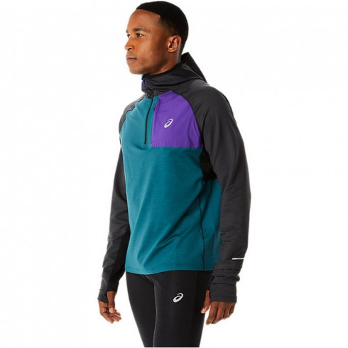 Фото Чоловіча спортивна кофта Asics WINTER RUN LS HOODIE 2011C396-300 - зображення 3