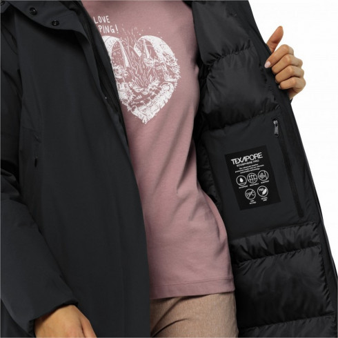 Фото Жіноче напівпальто пухове Jack Wolfskin LUISENPLATZ COAT W 1116121_6350 - зображення 2