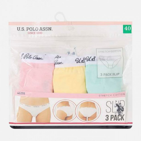 Фото Труси-сліп жіночі набір 3 шт. U.S. POLO ASSN 66288 - зображення 6