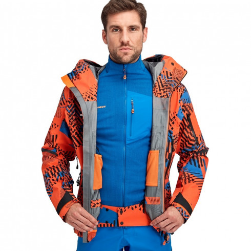 Фото Чоловіча куртка для туризму Mammut Nordwand Visiflage HS Hooded Jacket Men 1010-28090-ARUM - зображення 4