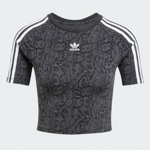 Фото Жіноча футболка Adidas Snakeskin 3-Stripes Baby Originals JI8408 - зображення 1
