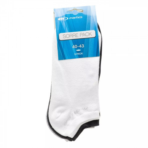 Фото Дитячі літні шкарпетки MARTES SORRE PACK JR-WHT/BLK/GR MLNG - зображення 2