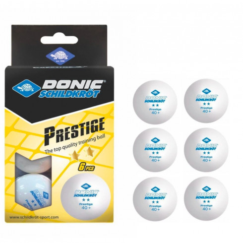 Фото Набір м'ячів для настільного тенісу Donic Schildkrot 2-Star Prestige ball Poly 40+ 658021 - зображення 2